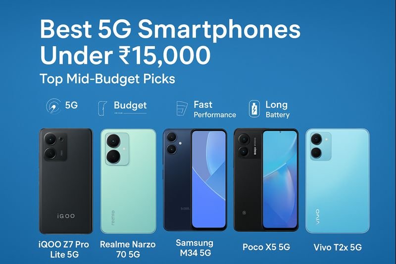 Best 5G Smartphones Under ₹15,000