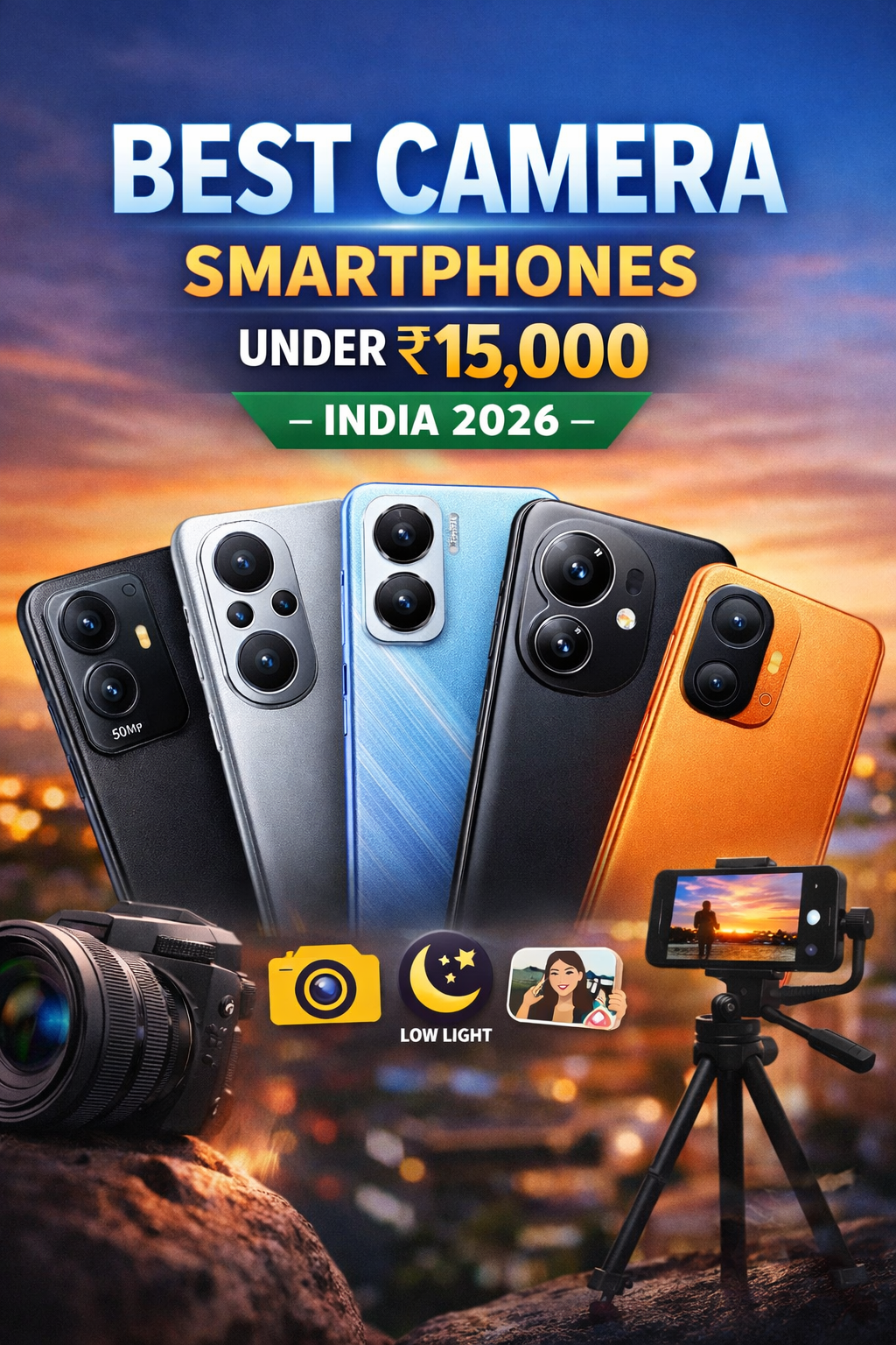 Best Camera Smartphones Under ₹15,000 in India (2026) — Ultimate Guide