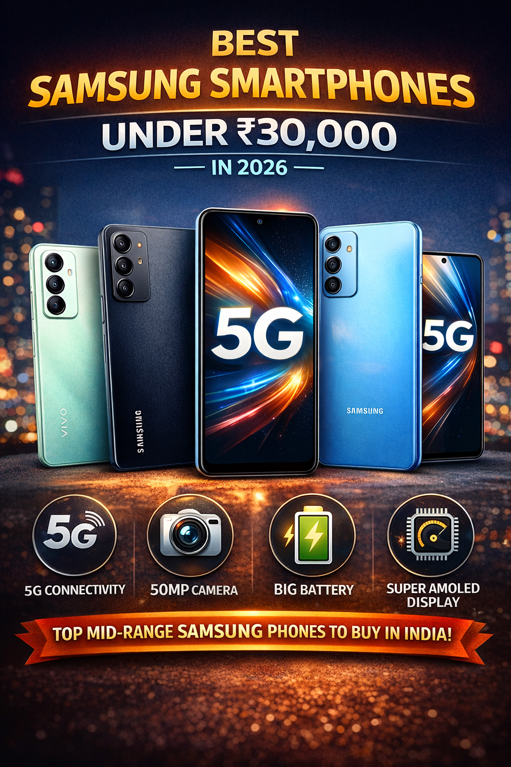 Best Samsung Smartphones Under ₹30,000 in India (2026 Guide)