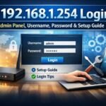 192.168.1.254 Login – Admin Panel, Username, Password & Setup Guide