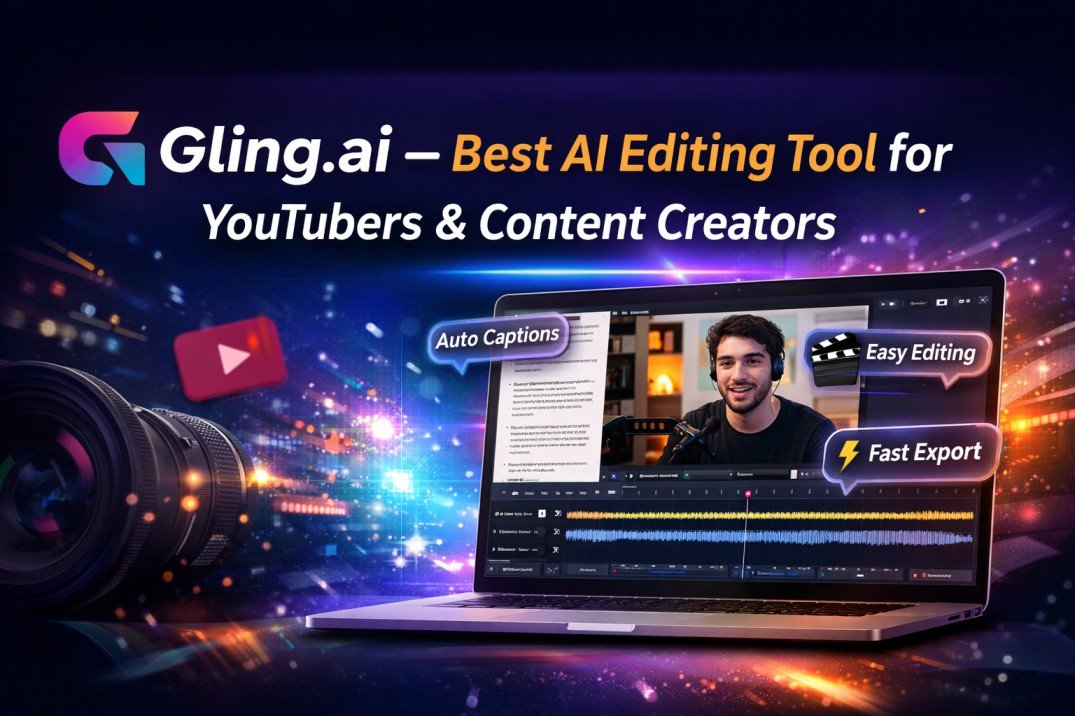 Gling.ai, Gling ai review, AI video editing tool, best AI editor, video editing AI, AI editing software, YouTube editing tool, Gling ai features